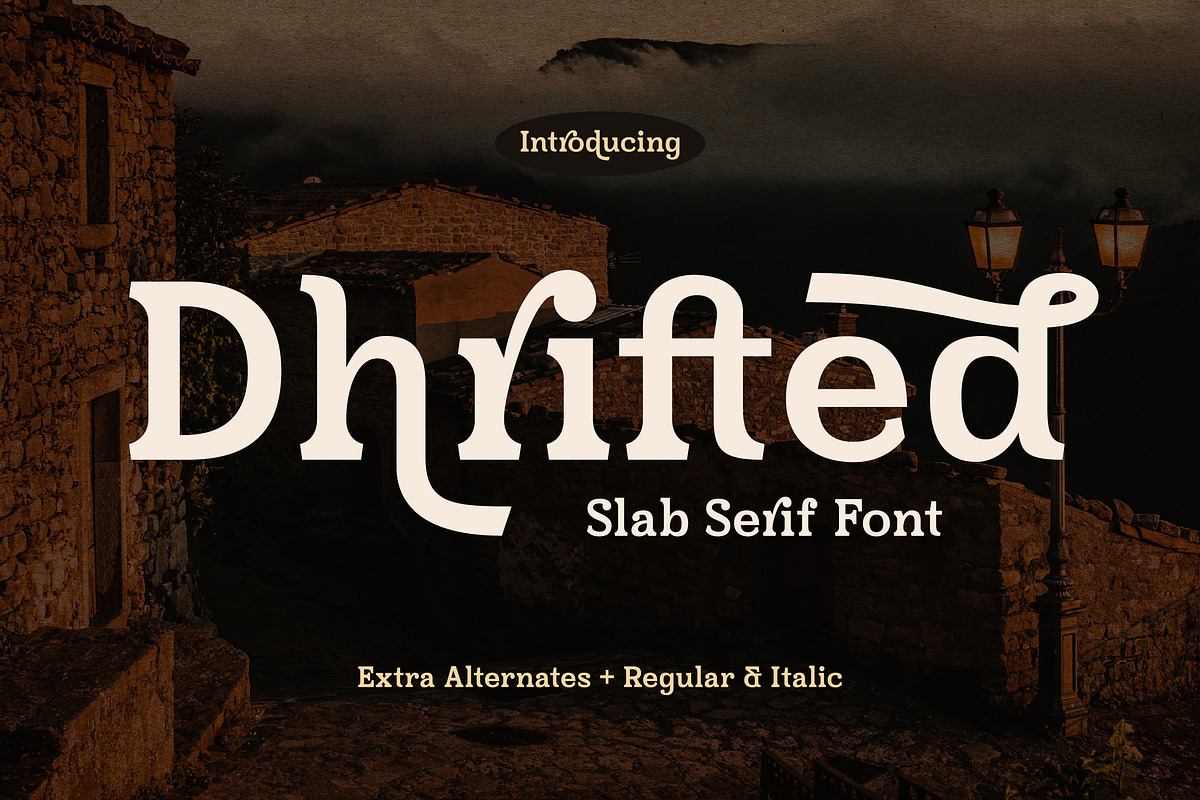 Dhrifted Slab Serif Font Free Download Free Download