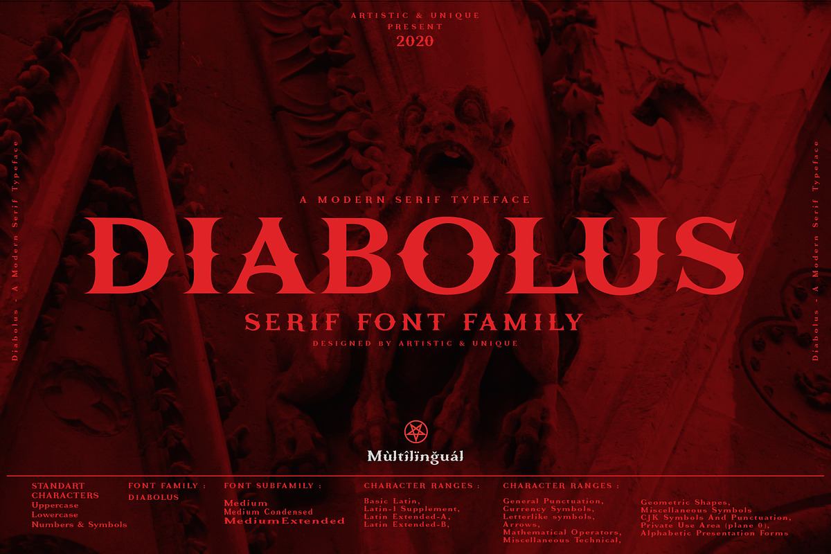 Diabolus - Serif Font Family Free Download Free Download