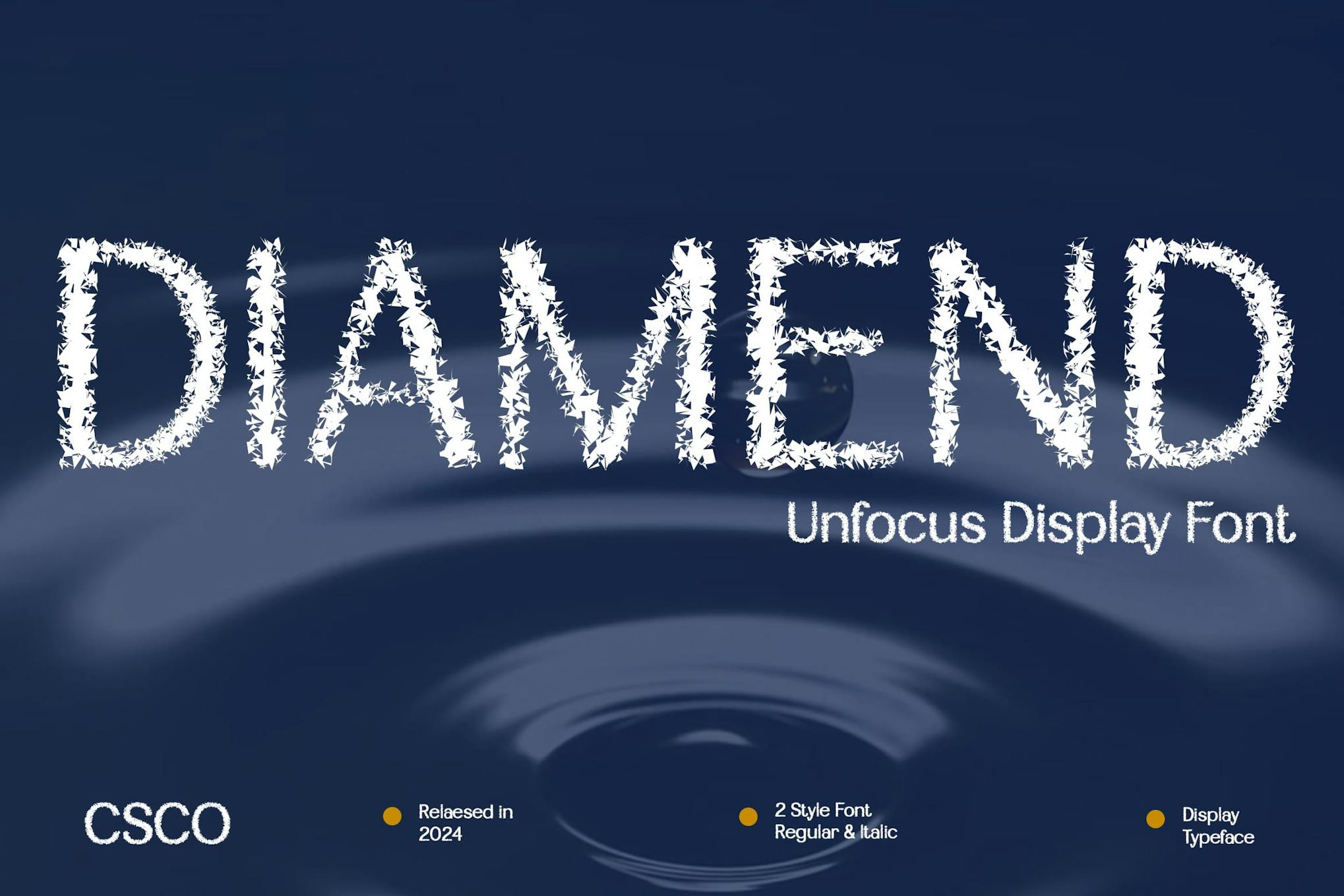 Diamend Unfocus Font Free Download