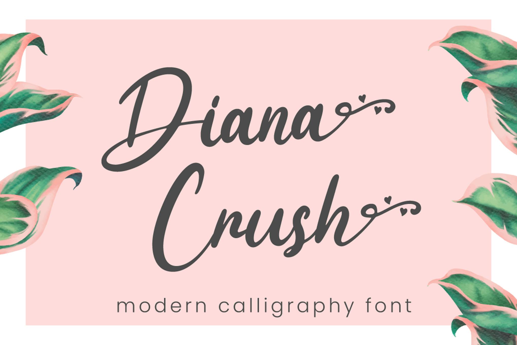 Diana Crush - Wedding Font Free Download