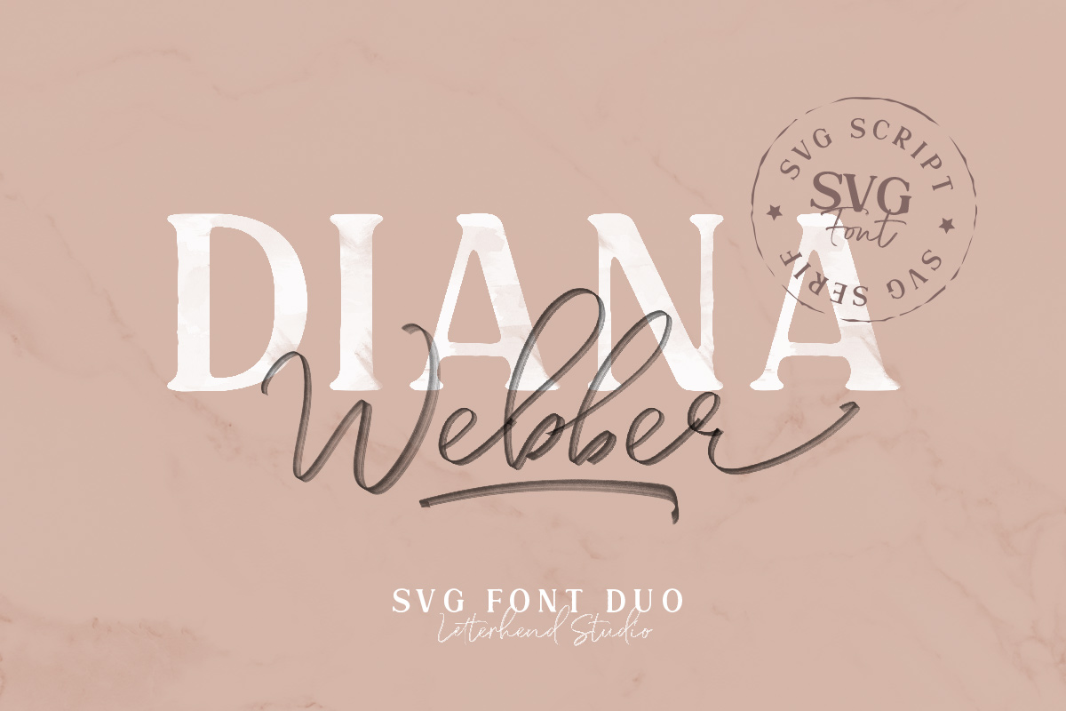 Diana Webber - SVG Font Duo Free Download