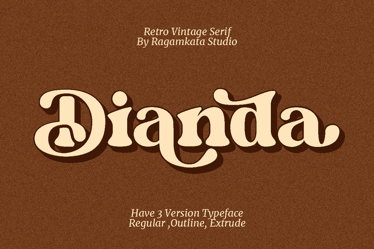 Dianda - Retro Serif Typeface Free Download Free Download