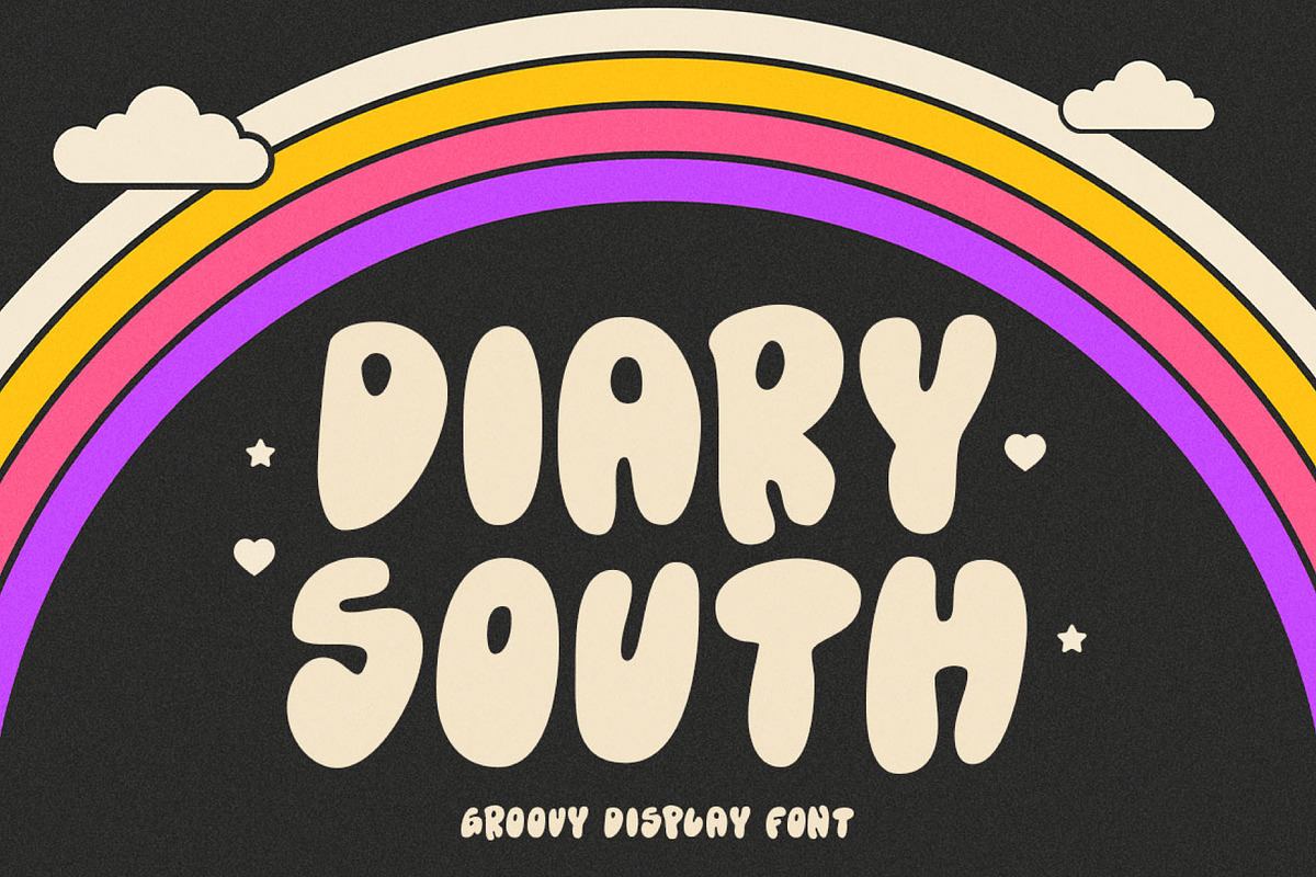 Diary South - Groovy Display Font Free Download Free Download