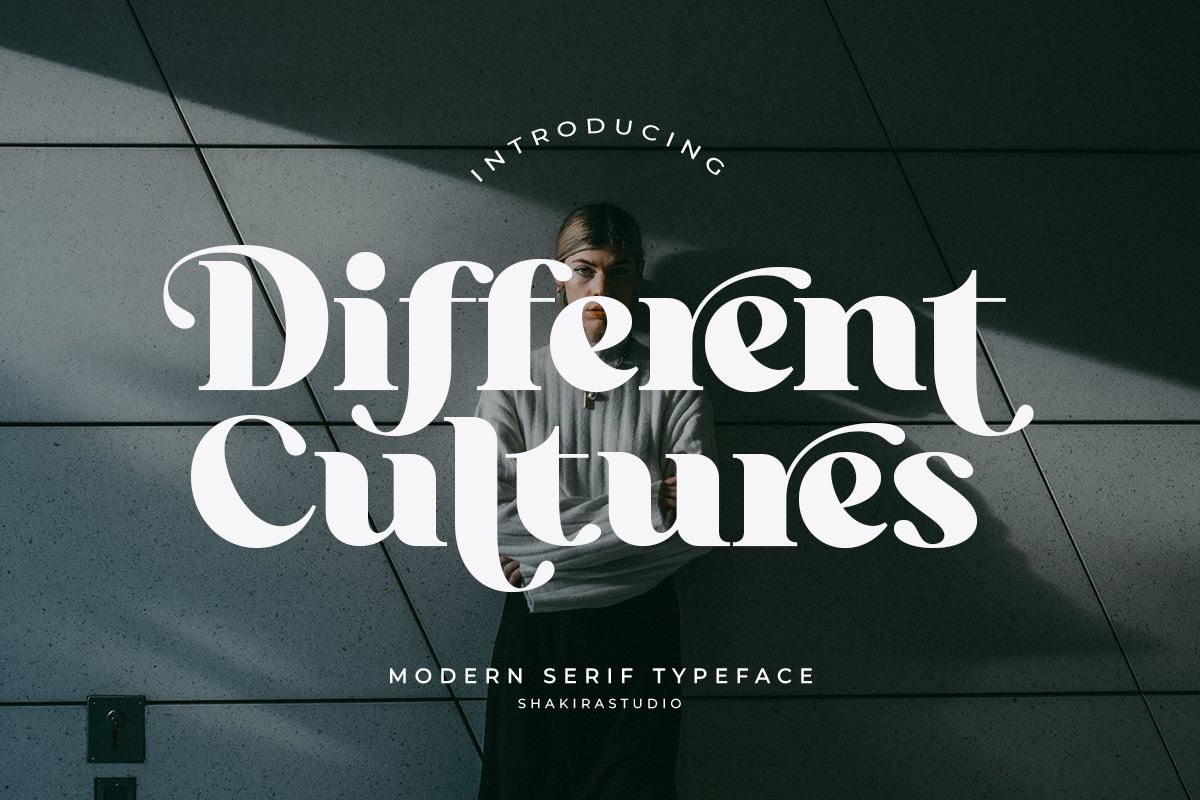 Different Cultures - Modern Serif Free Download Free Download