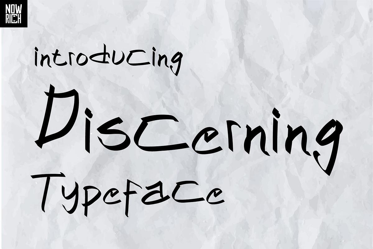 Discerning Typeface Free Download Free Download