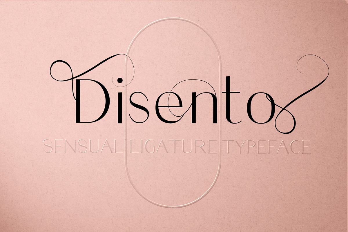 Disento Sensual Ligature Font Free Download Free Download