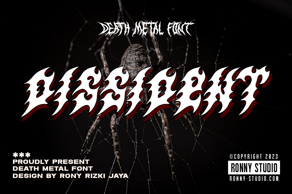 Dissident Death Metal Font Free Download Free Download