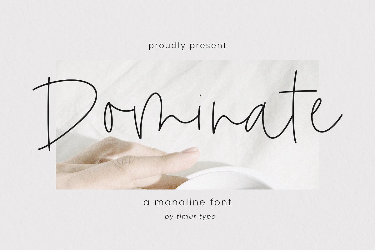 Dominate - Monoline Font Free Download Free Download