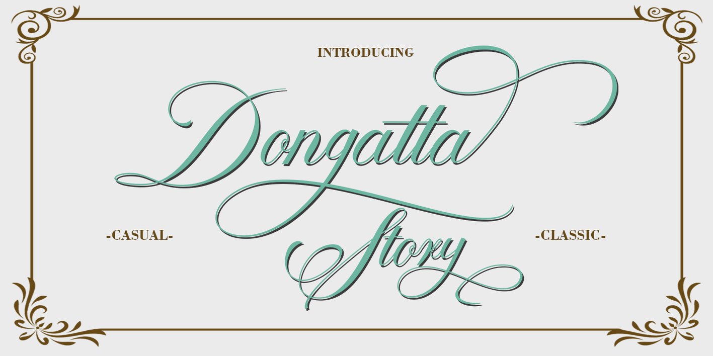 Dongatta Story Font Free Download