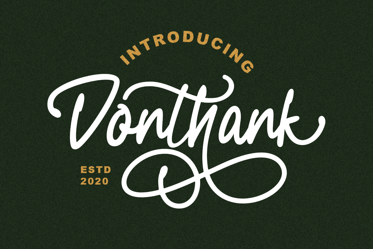 Donthank Font Free Download