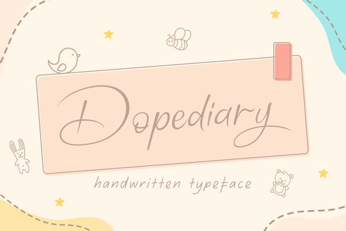 Dopediary Handwritten Typeface Font Free Download