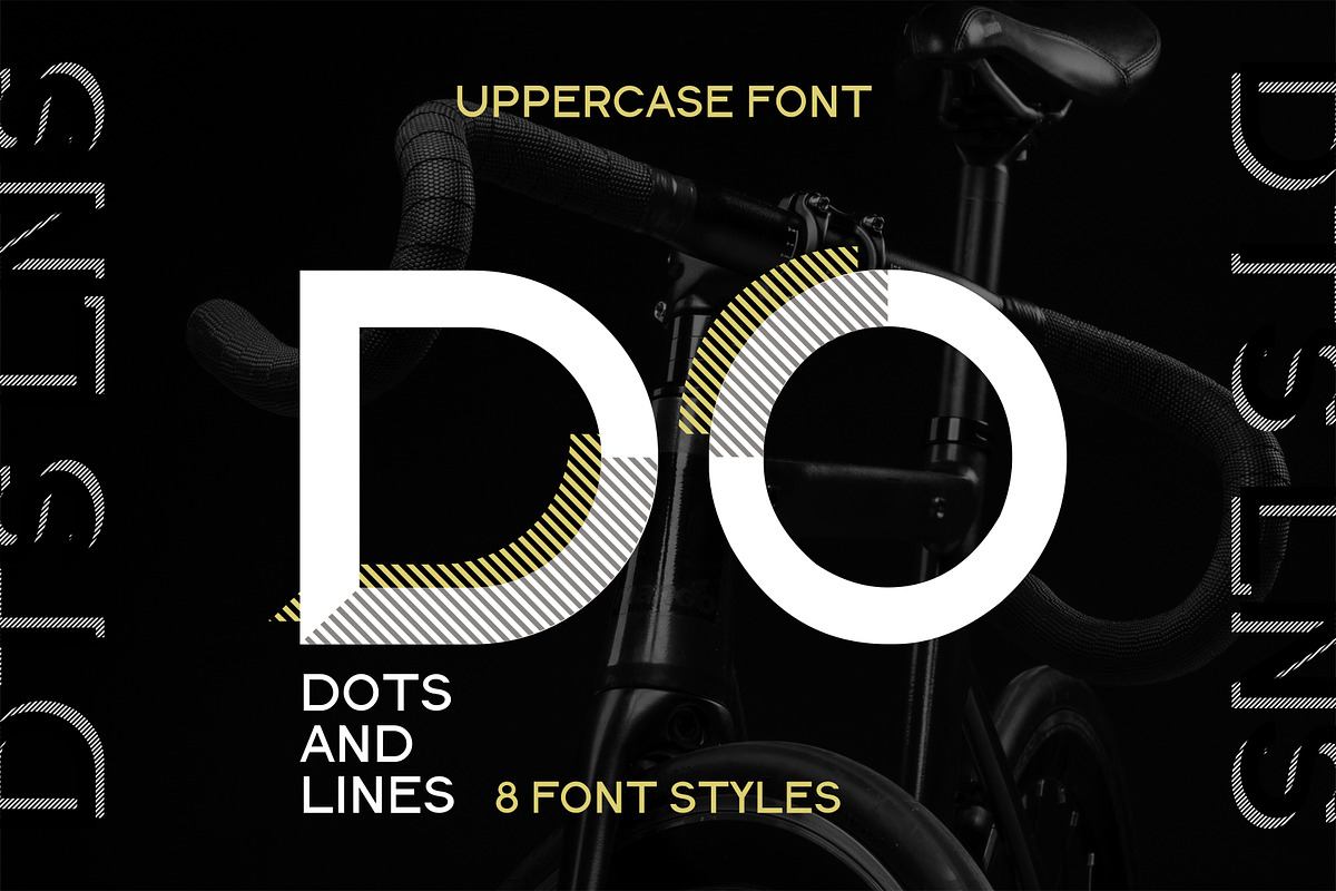 Dots Lines. Display font, 8 styles. Free Download Free Download