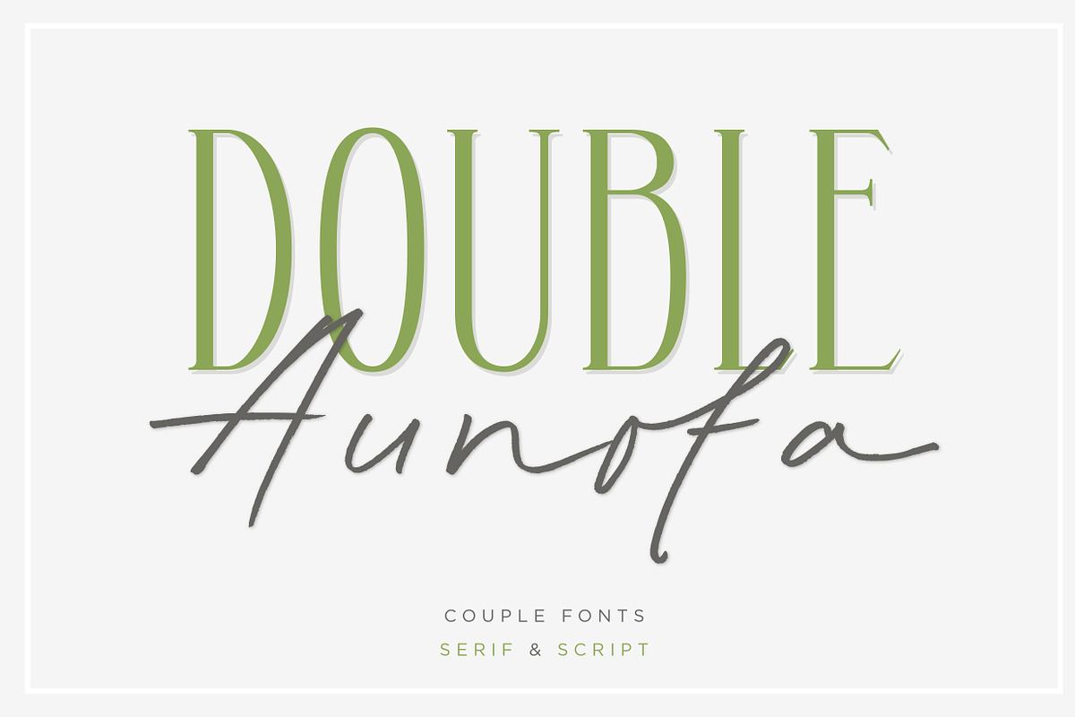 Double Aunofa - Couple Font Free Download Free Download