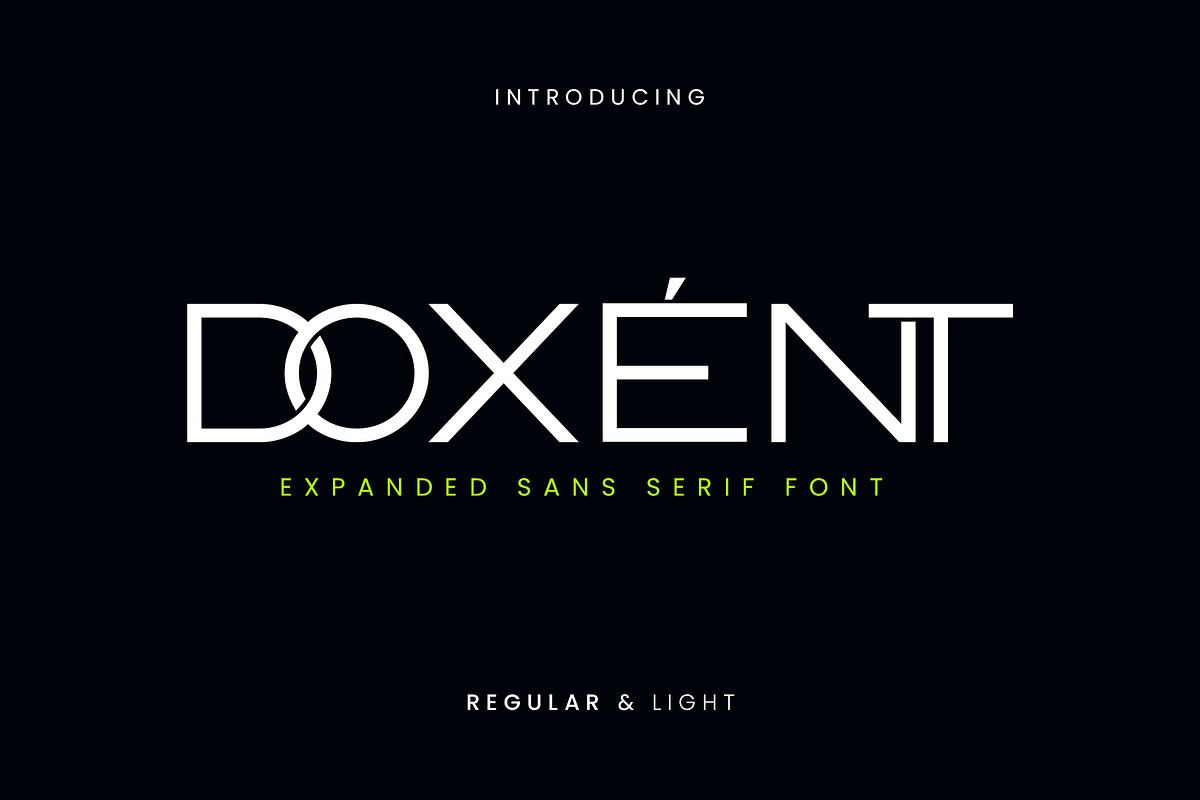 Doxent Expanded Sans Serif Font Free Download Free Download