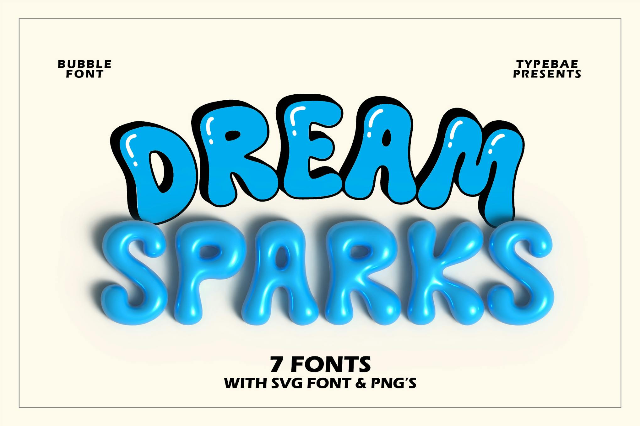 Dream Sparks - Bubble Display Font Free Download