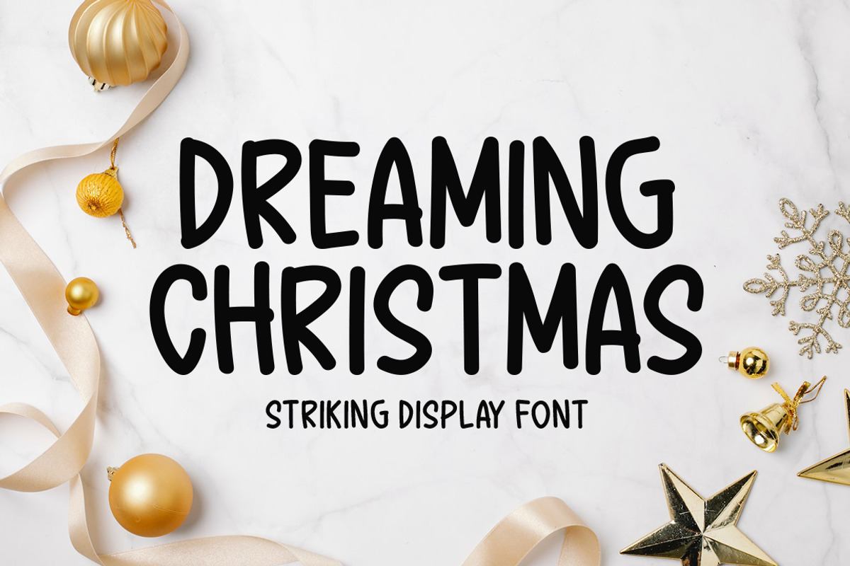 Dreaming Christmas Typeface Free Download Free Download