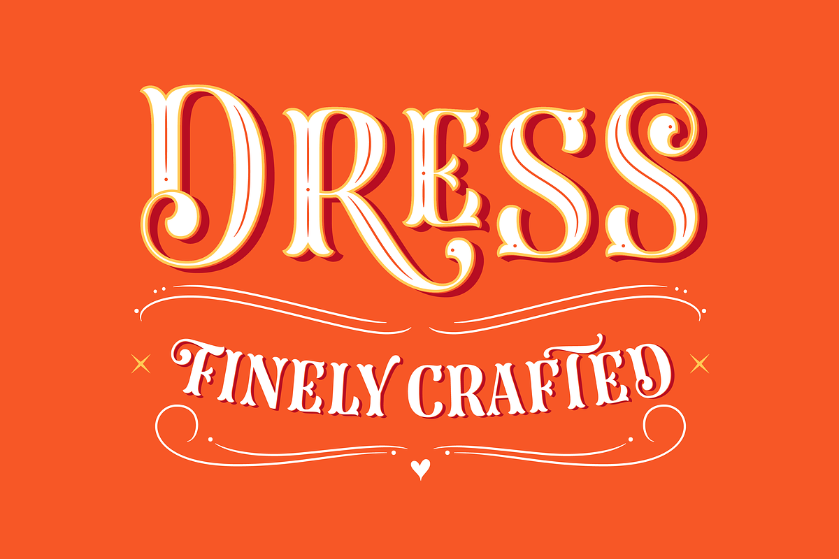 Dress Combo Three - Display Font Free Download Free Download