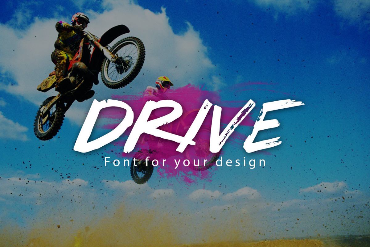 Drive font Free Download Free Download