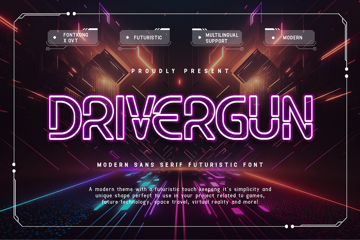 Drivergun - Modern Sans Serif Futuri Free Download Free Download