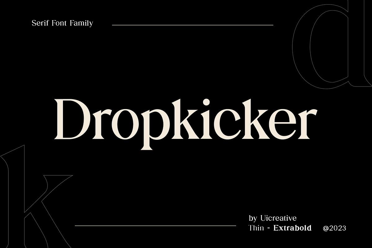 Dropkicker Serif Font Free Download Free Download