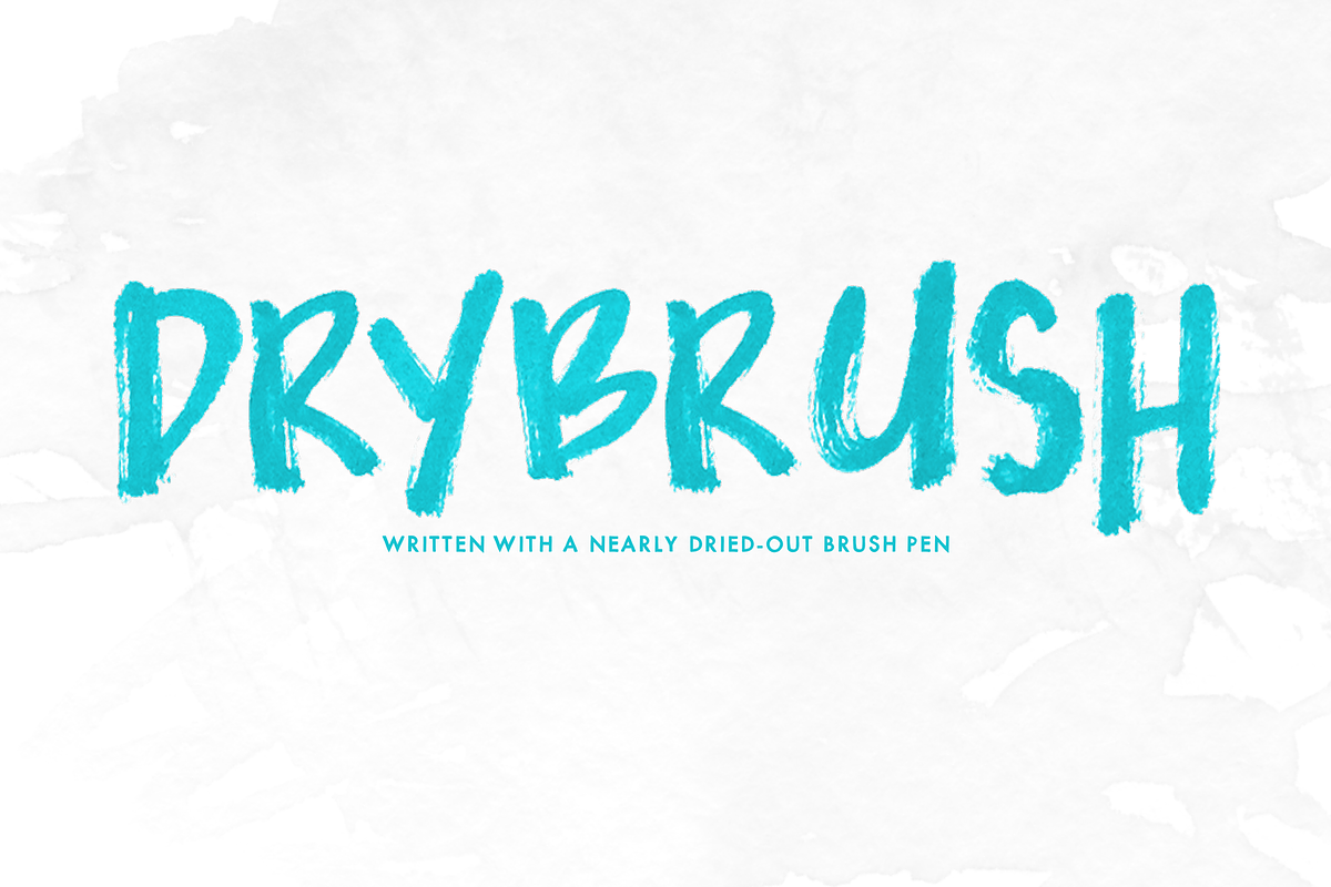 Drybrush — OpenType SVG Font Trio Free Download Free Download