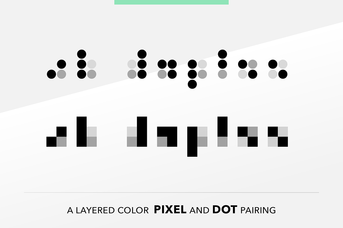 Duplex - Color pixel font Free Download Free Download