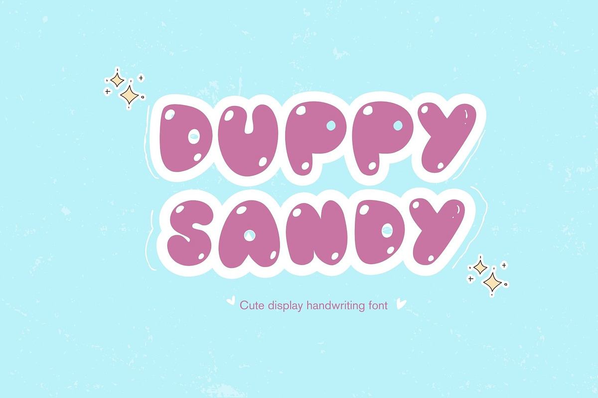 Duppy sandy font. Free Download Free Download