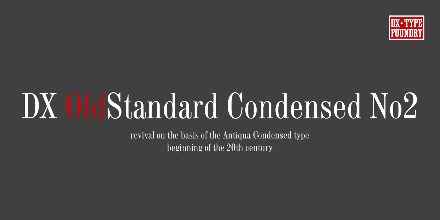 DXOldStandard Condensed No2 Free Download Free Download