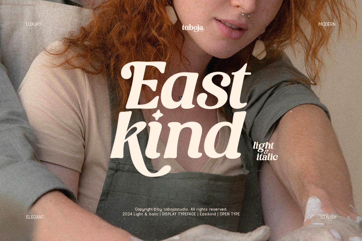 East Kind | Light-Italic Serif Font Free Download Free Download