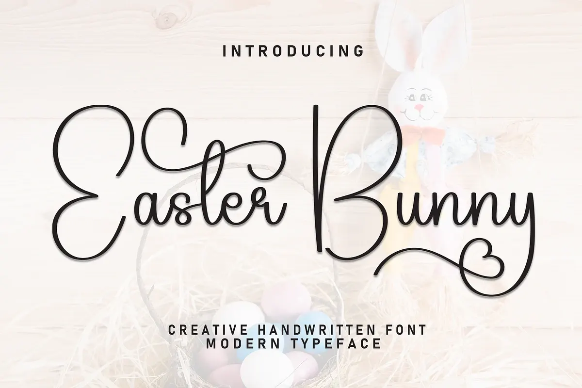 Easter Bunny | Script Font Free Download Free Download