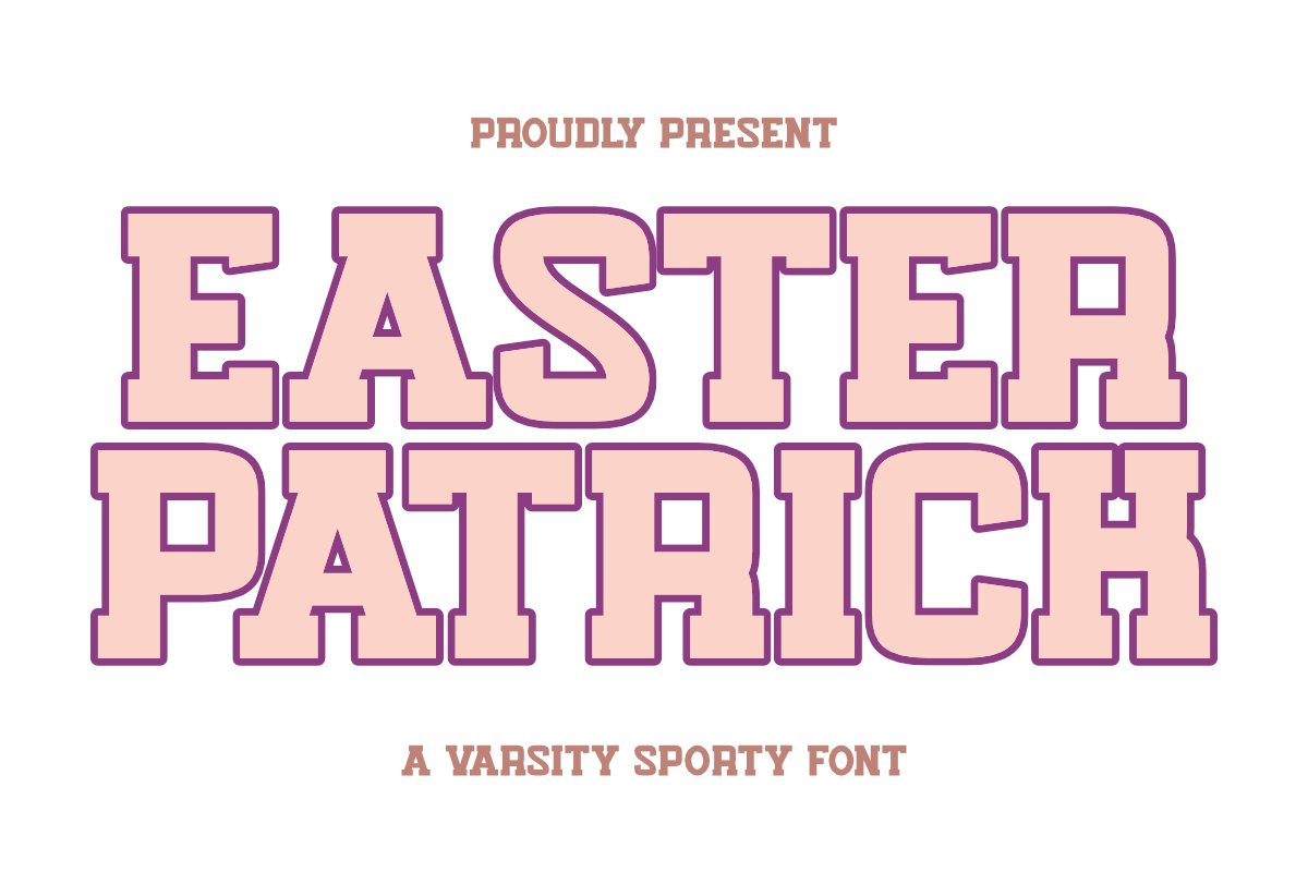 Easter Patrick - Varsity Sport Font Free Download Free Download