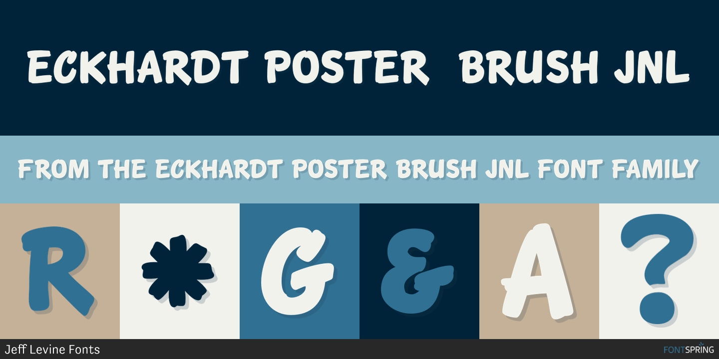 Eckhardt Poster Brush JNL Font Free Download