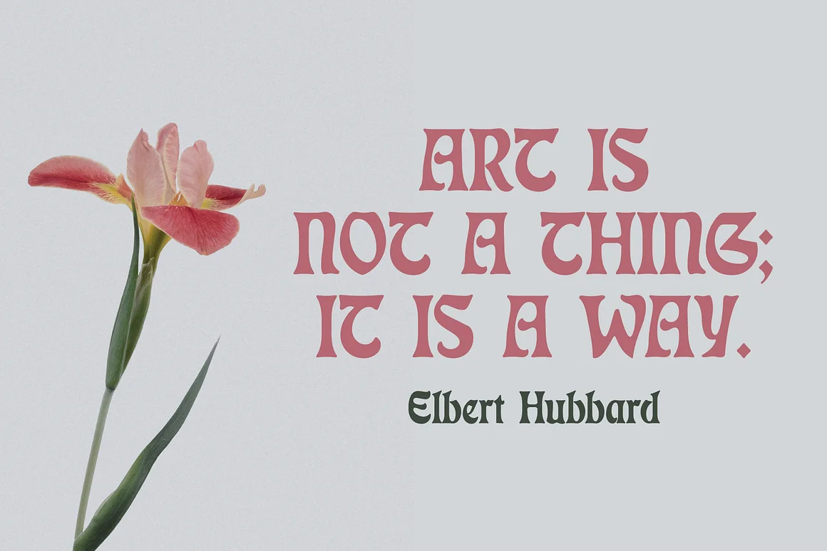 Eckmann Moderne Elegant Art Nouveau Font