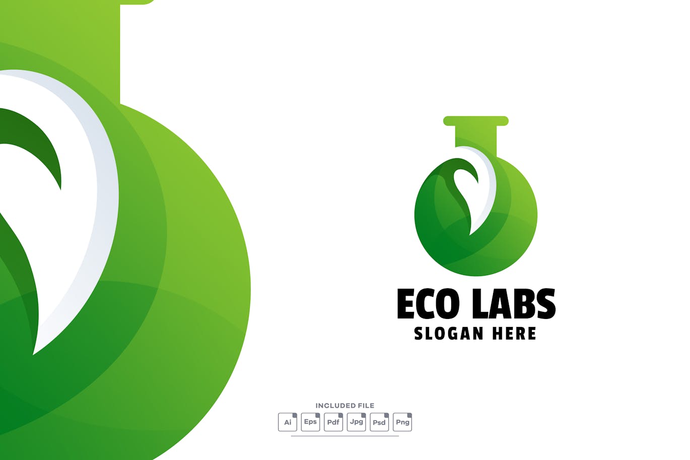 Eco Labs Gradient Logo Template Free Download