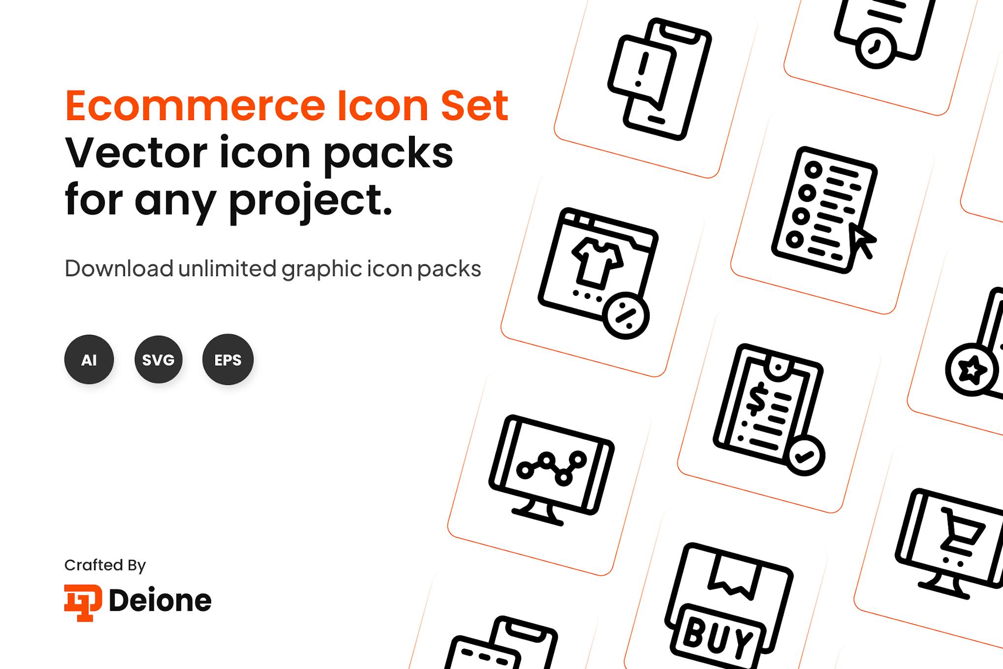 Ecommerce Icon Set Free Download