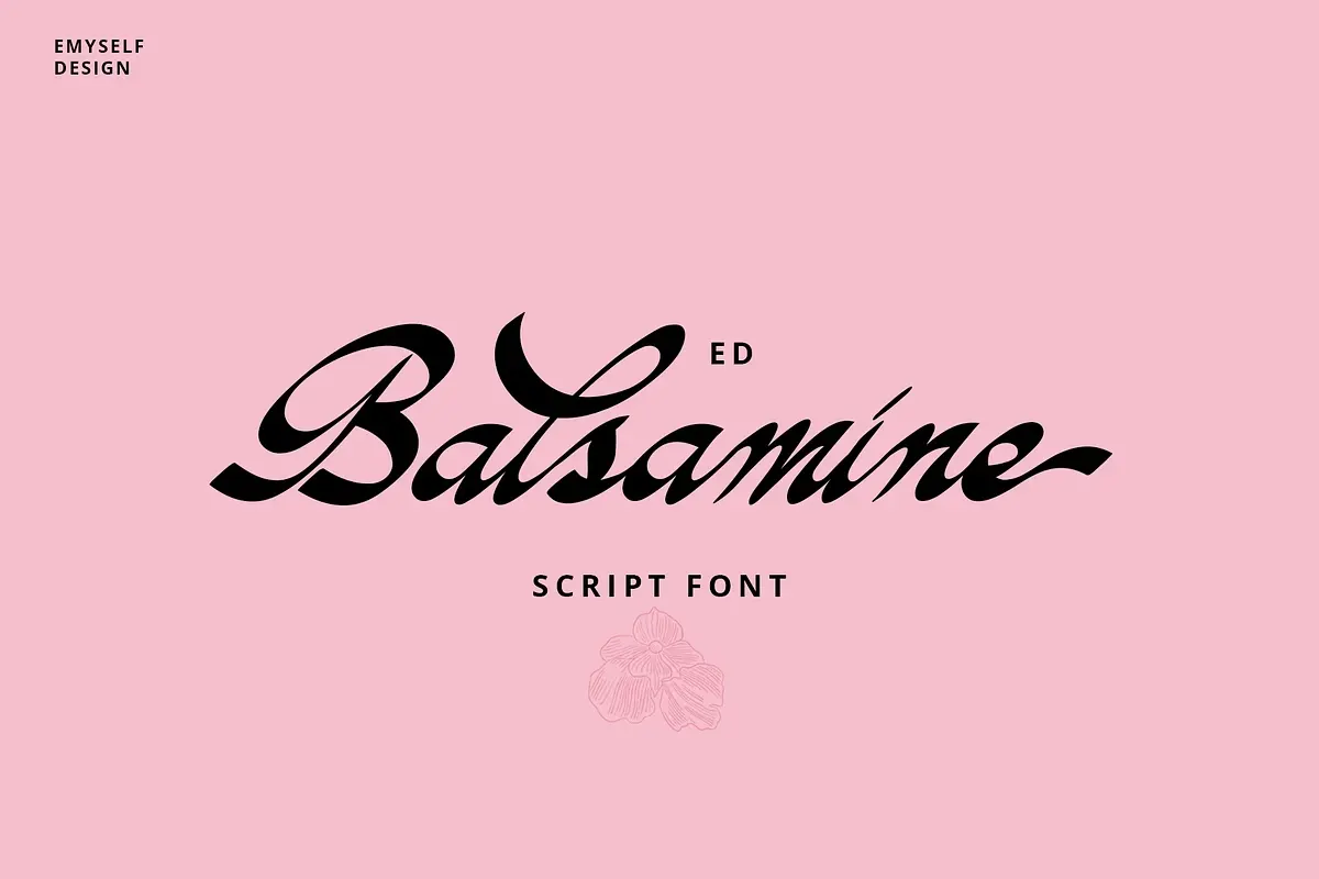 ED Balsamine script font Free Download Free Download