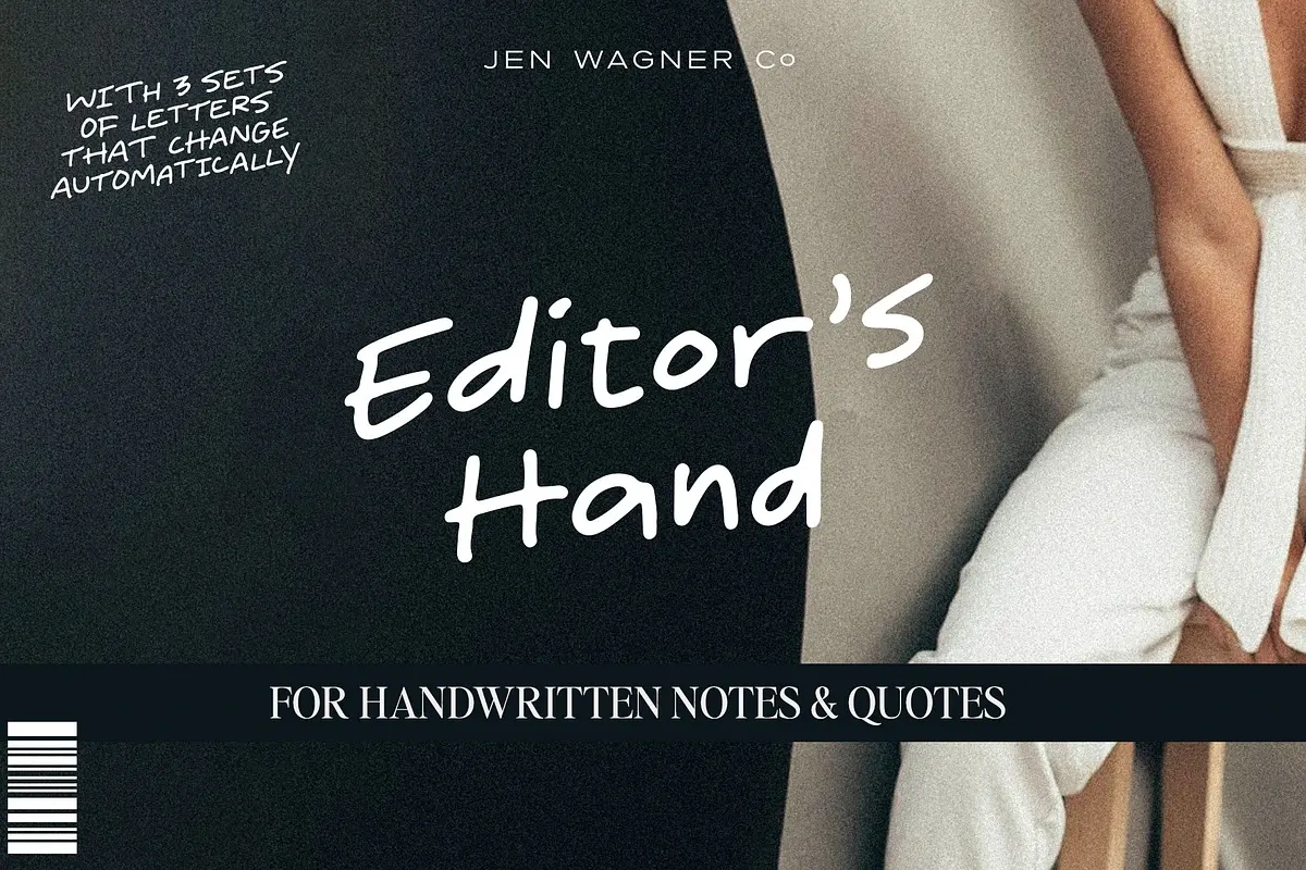 Editor's Hand: Notes & Quotes Font Free Download Free Download