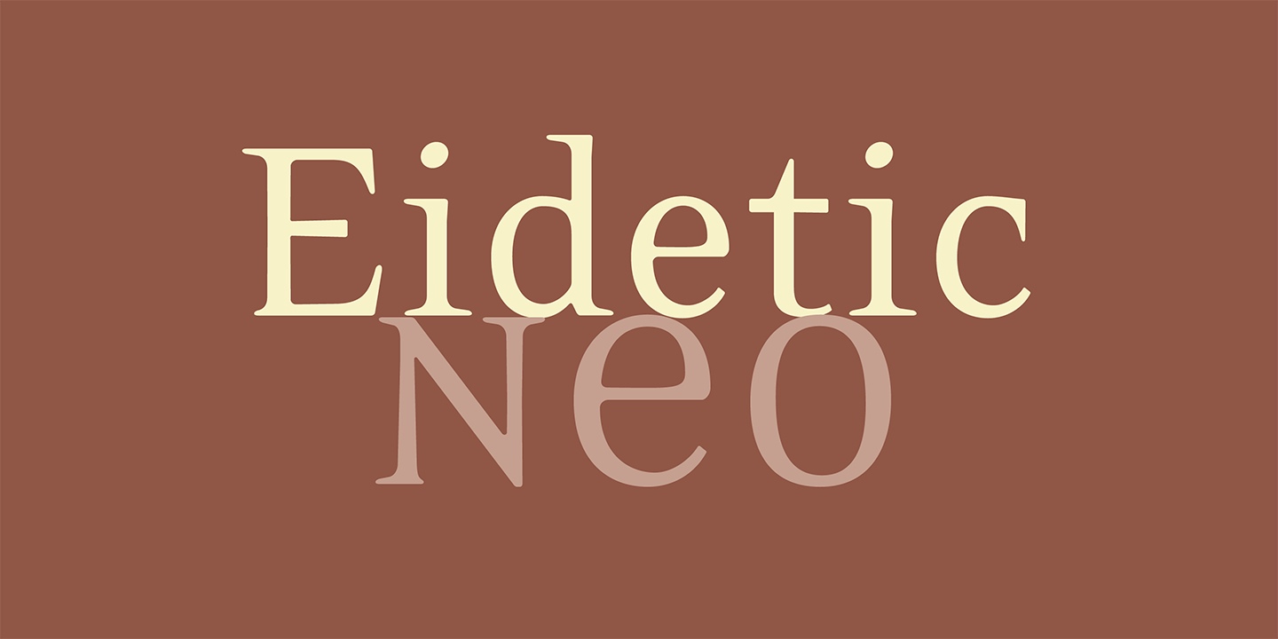 Eidetic Neo Font Free Download