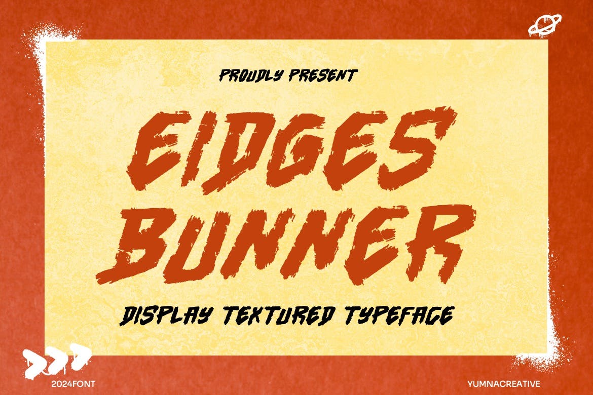 Eidges Bunner - Display Textured Font Free Download