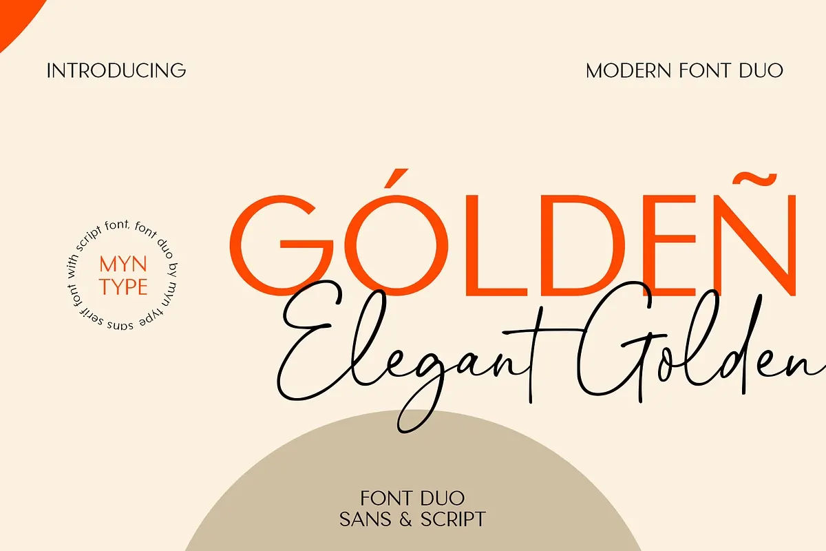 Elegant Golden - Font Duo Free Download Free Download