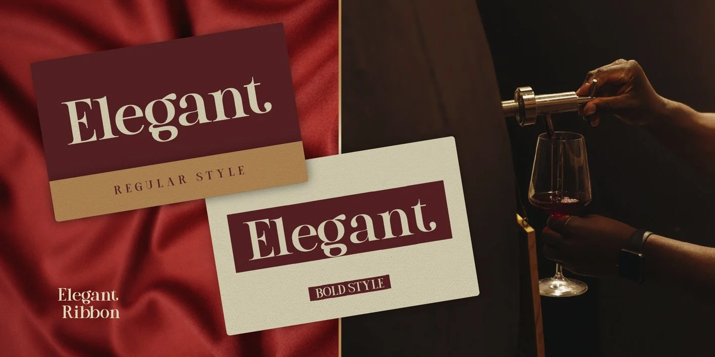 Elegant Ribbon Font