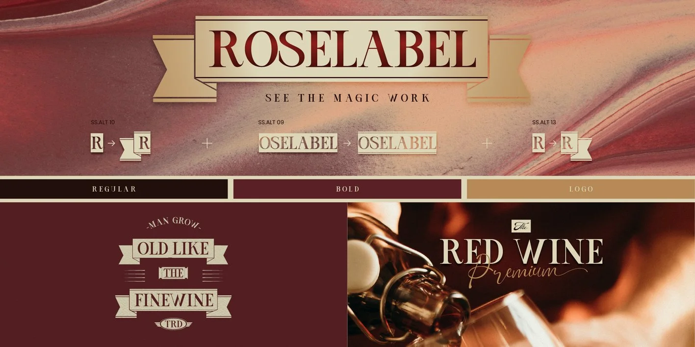 Elegant Ribbon Font