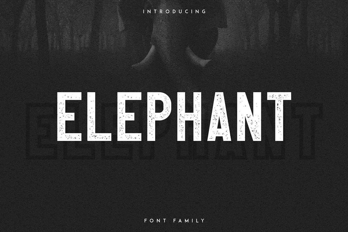 Elephant Font Family -50% Free Download Free Download