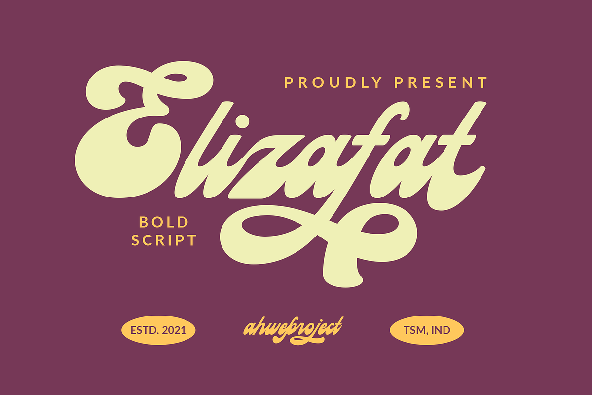 Elizafat - Retro Font Free Download Free Download