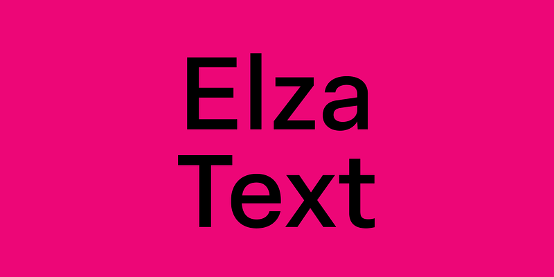 Elza Text Font Free Download Free Download