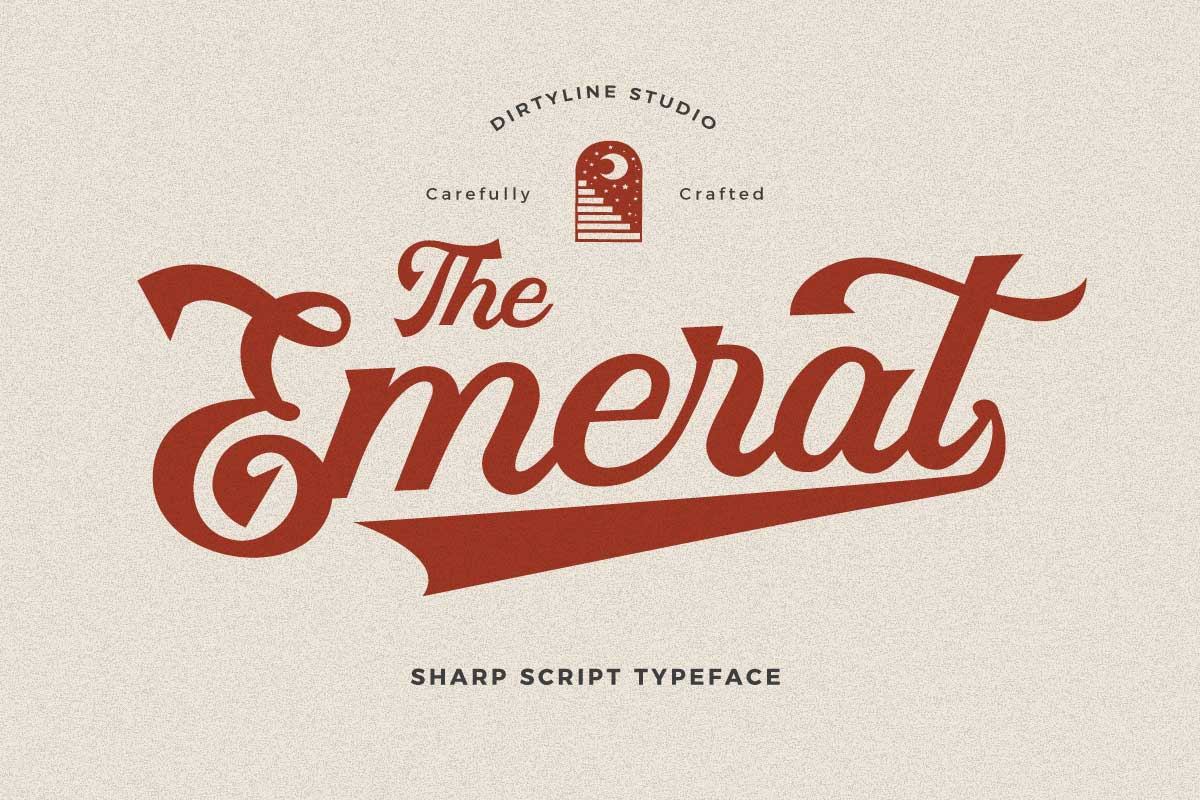 Emerat - Sharp Script Old Vintage Free Download Free Download