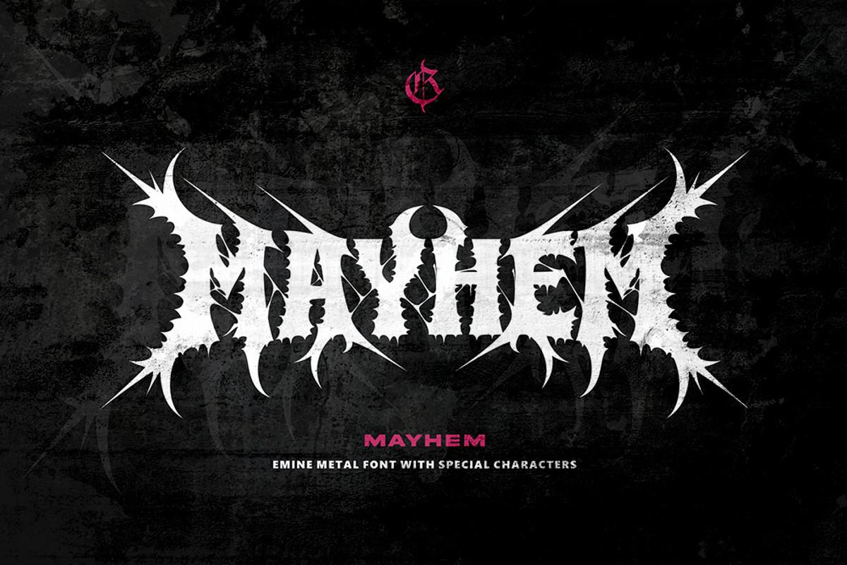 Emine Metal font (Mayhem) Free Download Free Download