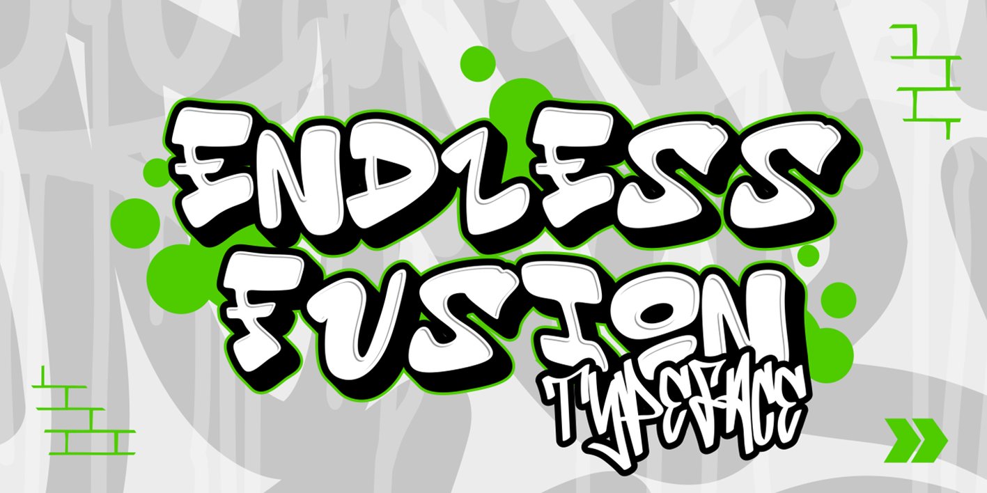 Endless Fusion 3d Graffiti Font Free Download