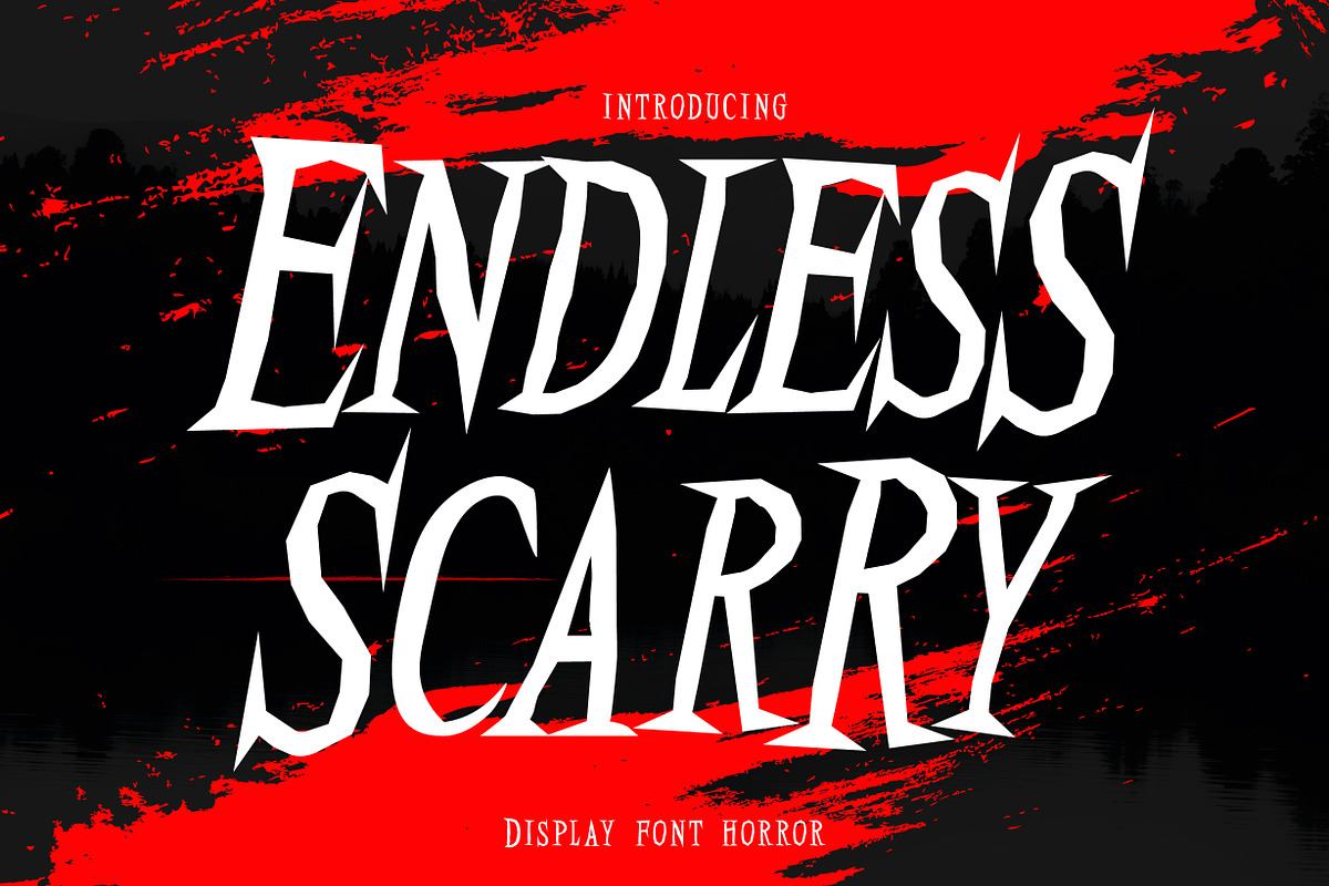 Endless Scarry - Display font horror Free Download Free Download