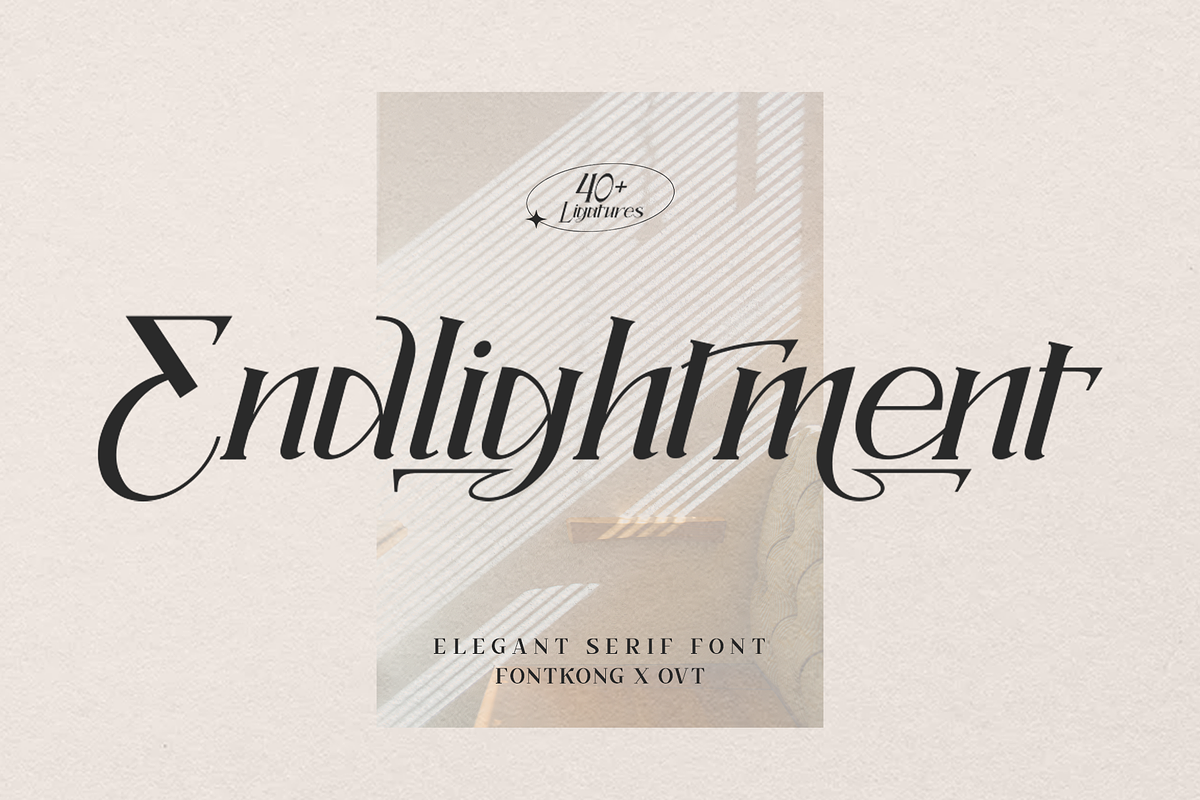 Endlightment - Elegant Serif Font Free Download Free Download